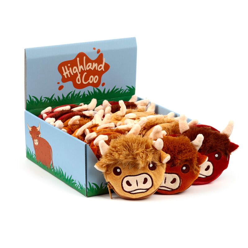 Mini-Geldbörse „Highland Coo Cow“.