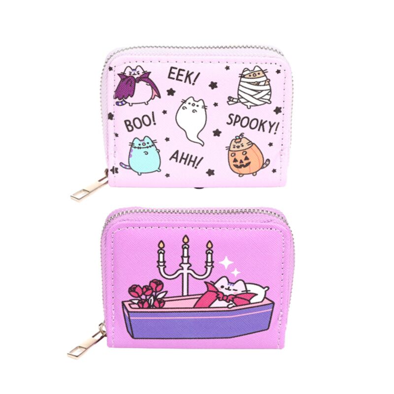 Pusheen die Katze Halloween-Reißverschluss-Geldbörse – klein