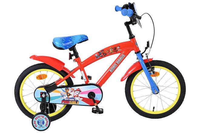 Paw Patrol Kinderfahrrad – Jungen – 16 Zoll – Rot Blau