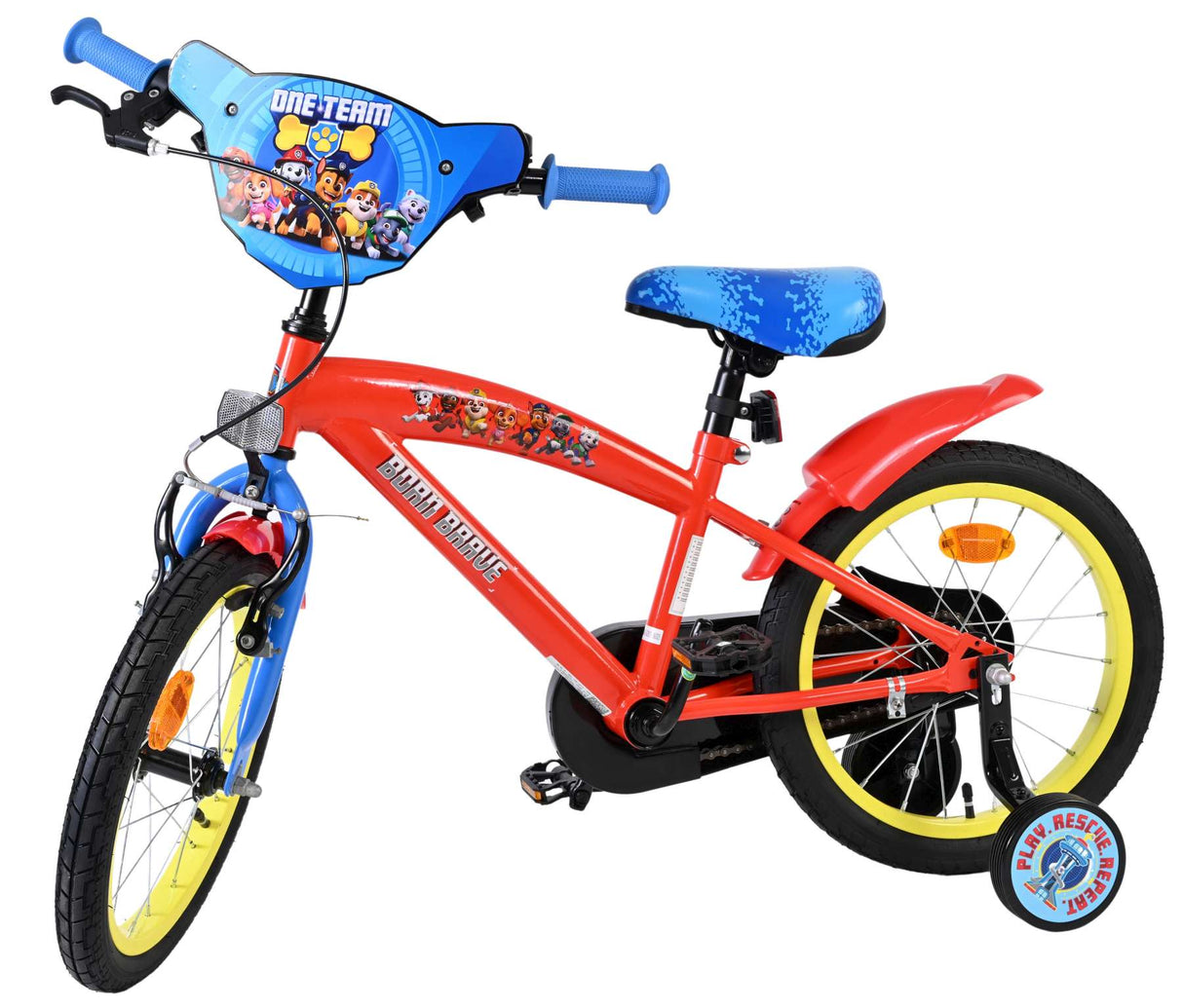 Paw Patrol Kinderfahrrad – Jungen – 16 Zoll – Rot Blau