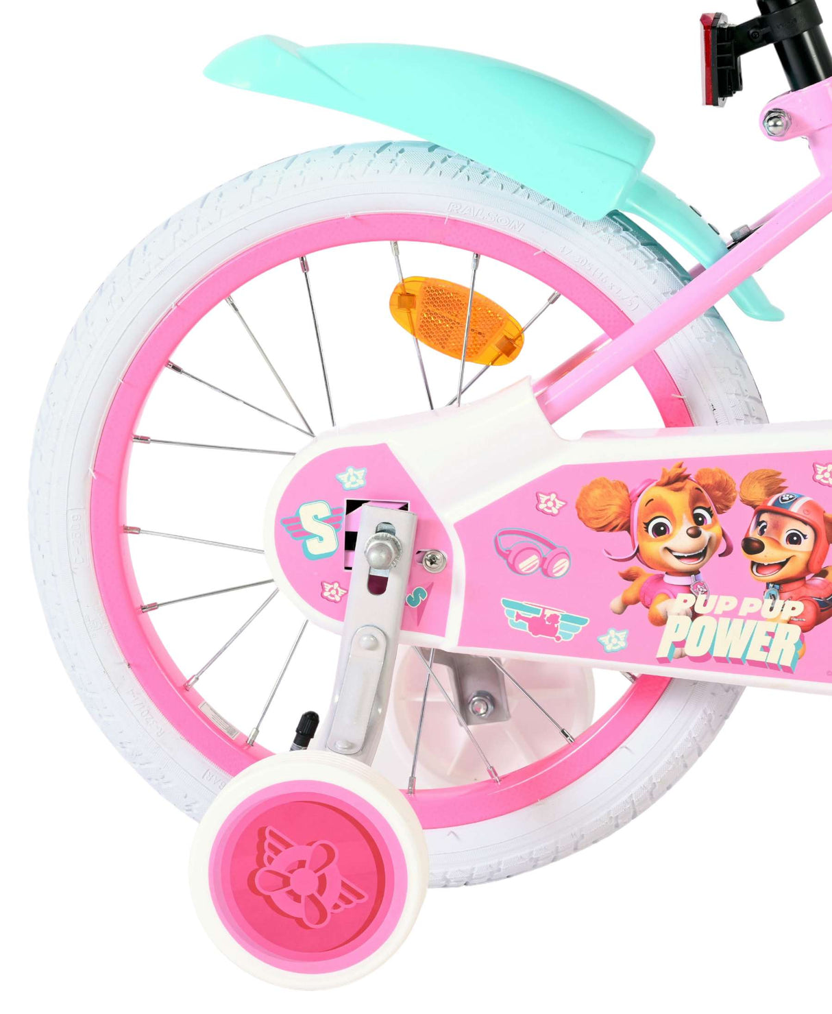 Paw Patrol Kinderfahrrad – Mädchen – 16 Zoll – Rosa