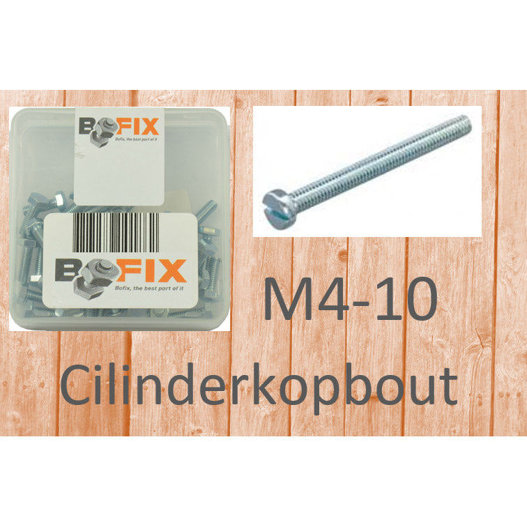 Bofix -Zylinderkopfschraube M4x10 verzinkt (50.)