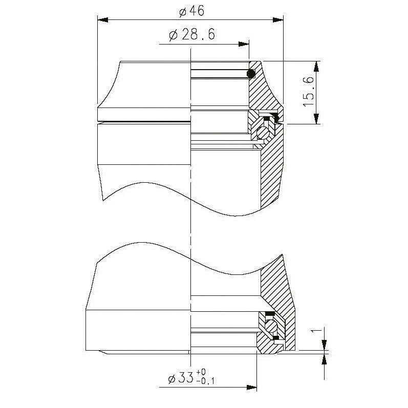 Tecora E Ball Head Set Gazelle 1 1 8 1 1 4 Campa FIT GINGEGEGE. 45-45