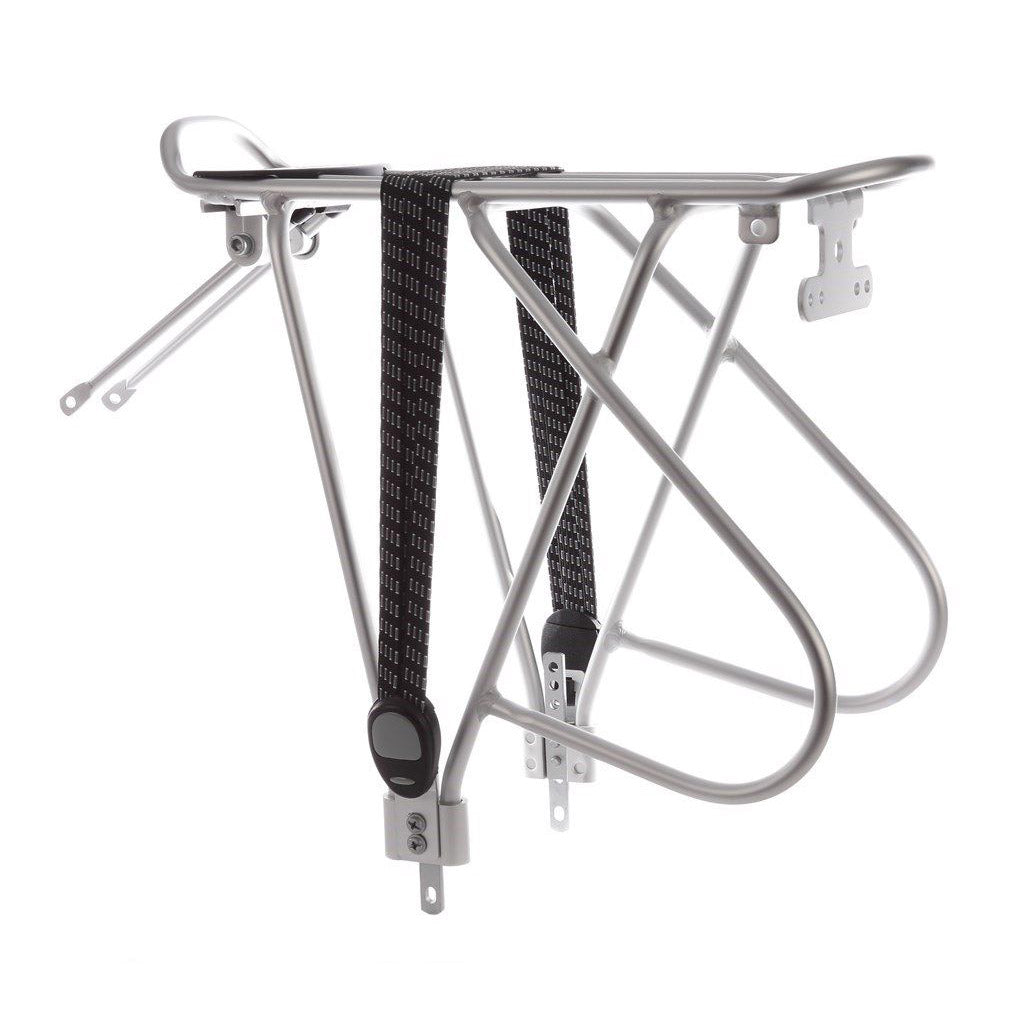 Massenbeladung Achterdrager Alu mit Spinbinder, Silber