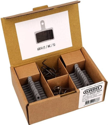 ELVEDES DISC BREMS BLOCK SET 6854T (10 Paar) Grau