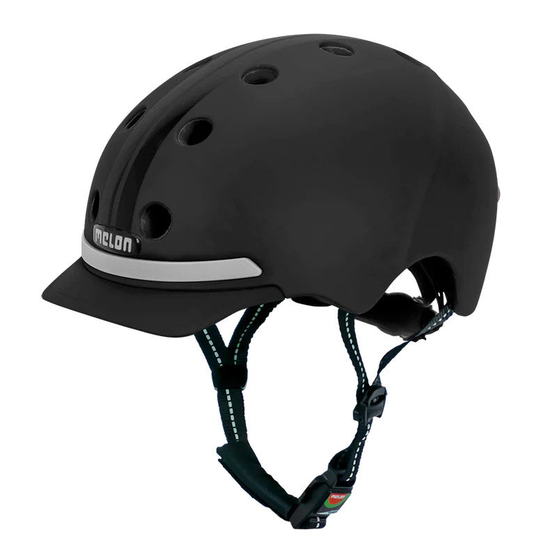 Melonenhelm mit Beleuchtung E-Serie Black Ice XL-XXL