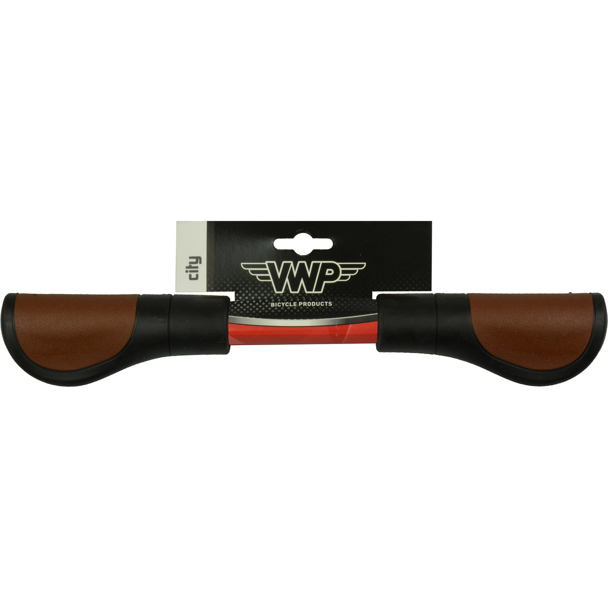 VWP -Fahrradgriffe - Leder, 11,5 cm, schwarzbraun