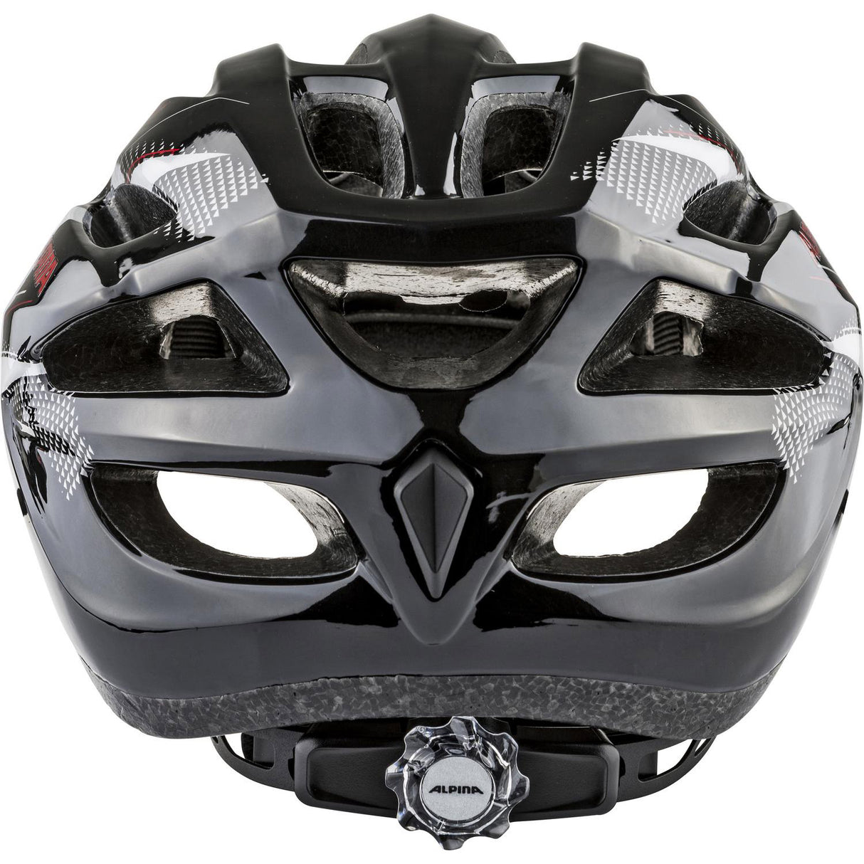 Alpina Sport MTB Helm MTB17 Glanz 58-61 Schwarz Weiß Rot