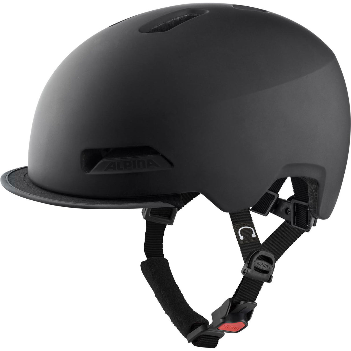 Olympische Sportbekleidung Alpina Sports Urban Helm Brooklyn 52-57 mattschwarz