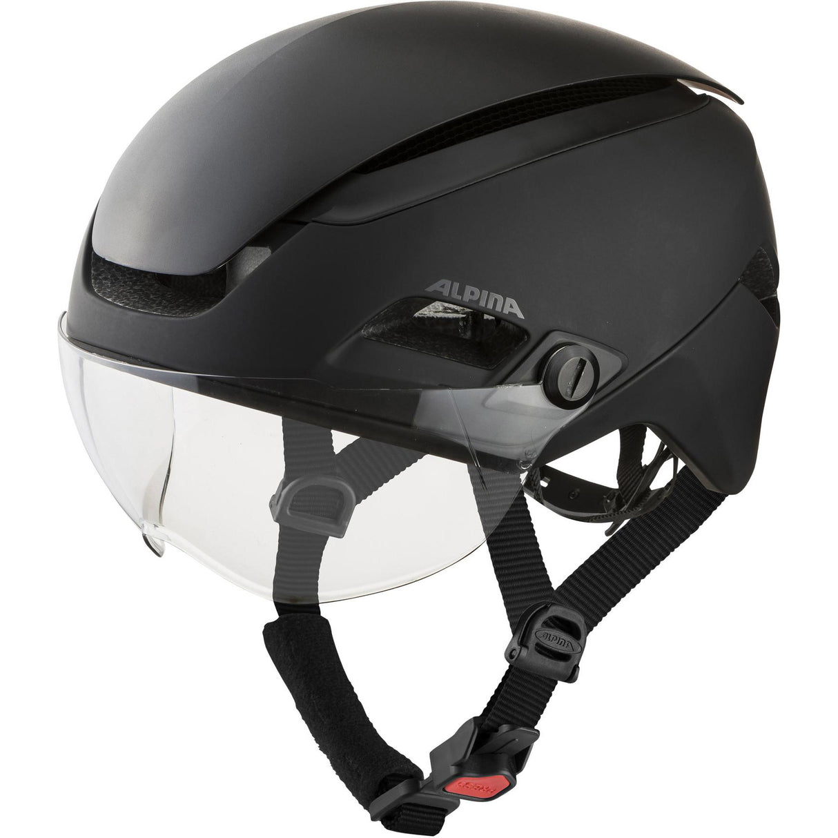 Olympische Sportbekleidung Alpina Sport Urban Helm Altona 57-62 Matt Black