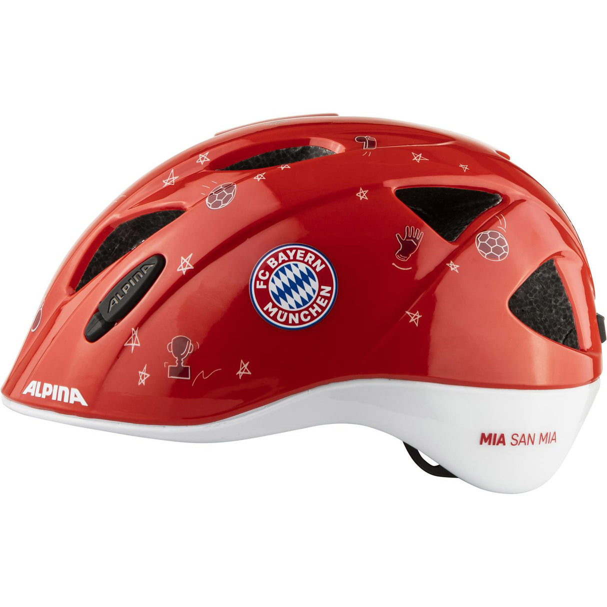 Alpina Sports Kinderhelm Ximo FCB 47-51 glänzend