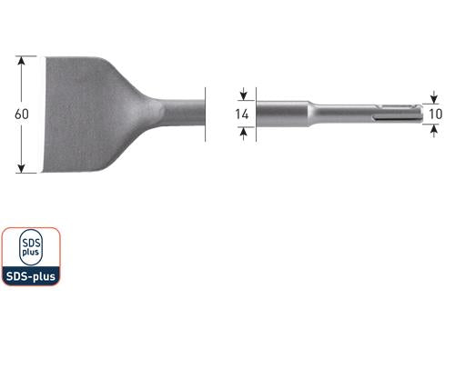 Rotec SDS Spatmeißel 60x250mm