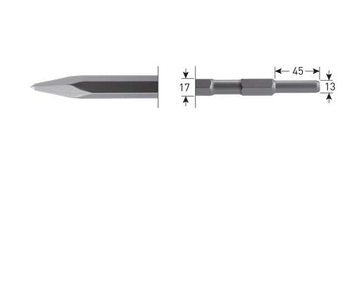 Rotec Spitzmeißel 280mm 6k-17mm