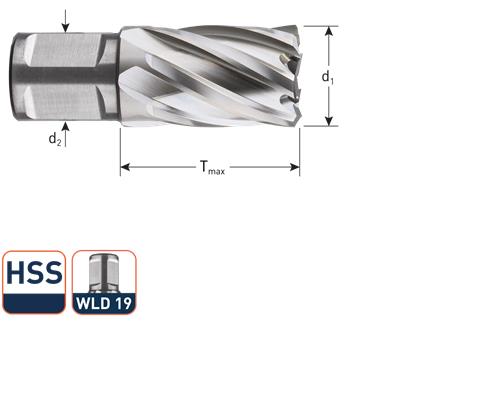Rotec Kernbohrer HSS Silver-Line 46,0 mm SL30 Weldon