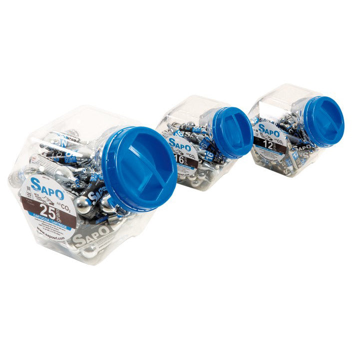 SAPO CO2 MUSTERS 25G. Container (35.)