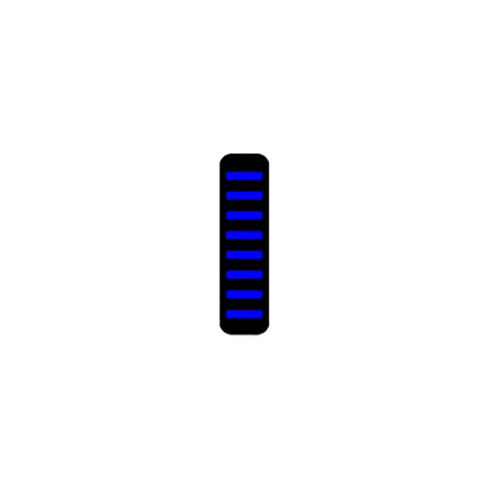 UVP Proguard Kabelbinder – hinten – Aufkleber – blau