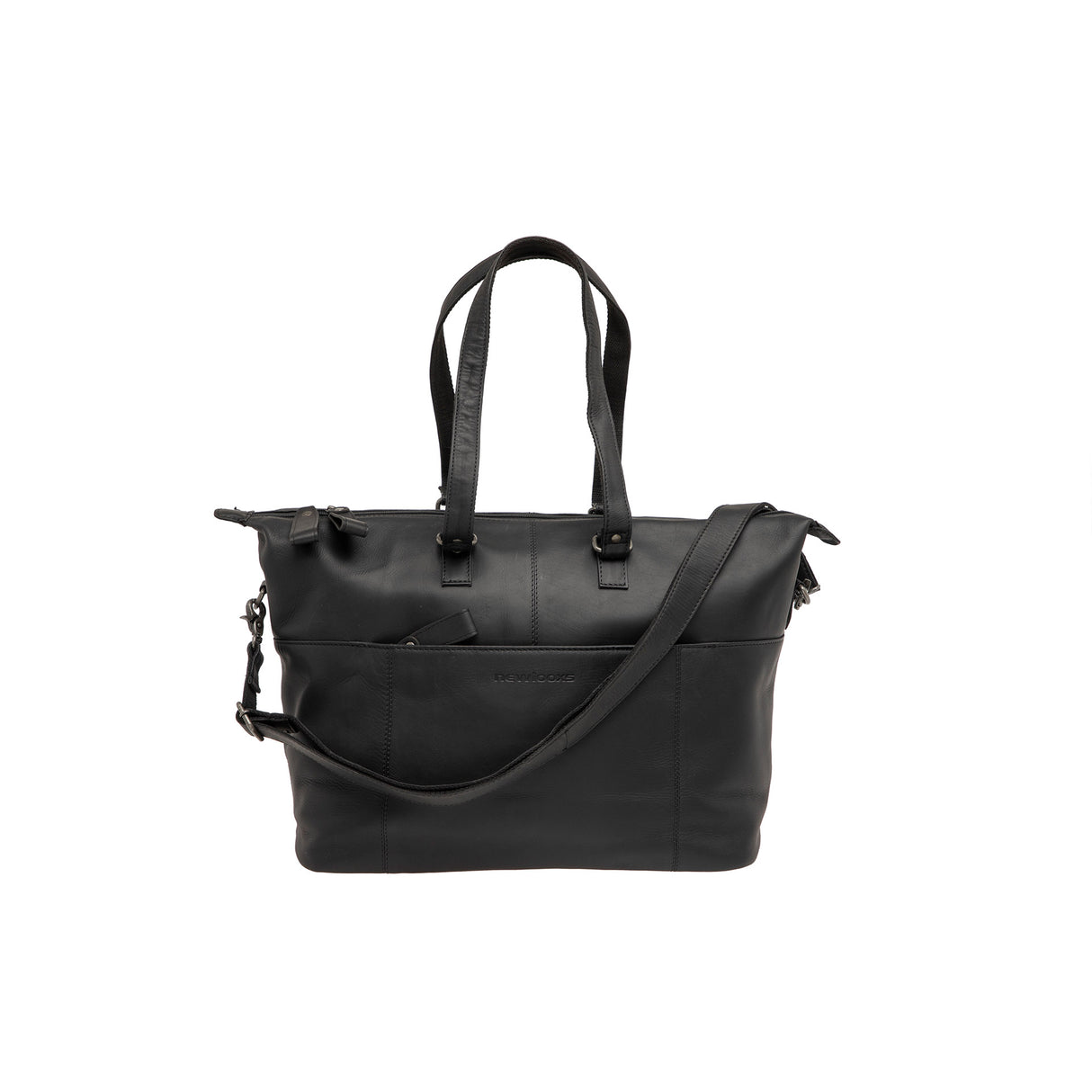 Newlooxs Verla Laptop -Tasche 21L Leder schwarz