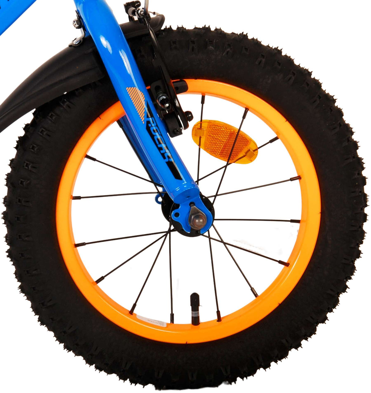Volare rocky kinderfiets - jongens - 14 inch - blauw - twee handremmen