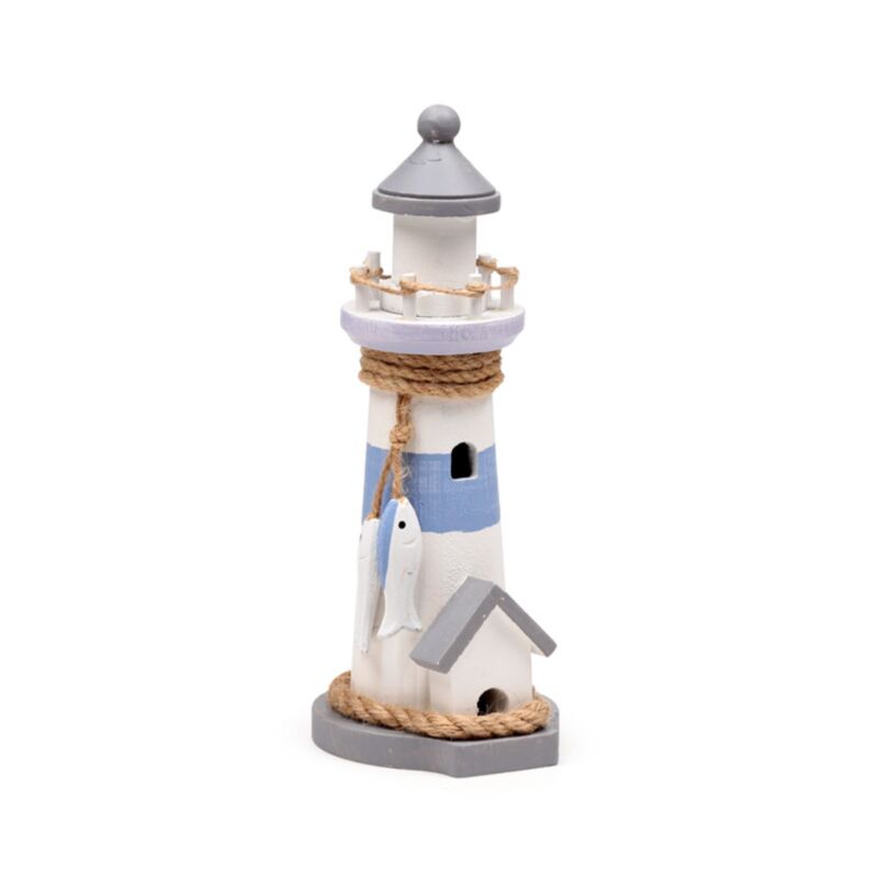 Strand-Souvenir – Leuchtturm-Weißfisch