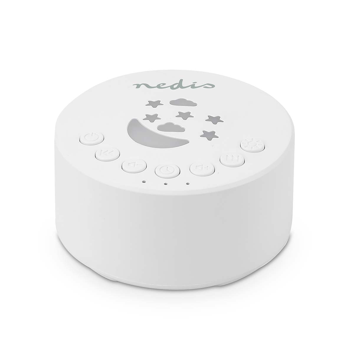 Nedis-Gerät mit weißem Rauschen | 18 Soundoptionen | 1 w | maximale Akkulaufzeit: 18 Stunden | dimmbares Licht | Zeitschaltuhr | weiß - 200wt