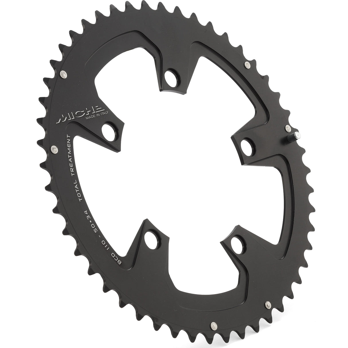 Miche Chaining Leaf 50T Team 10s 5 Arme schwarz (Kurbel Set)