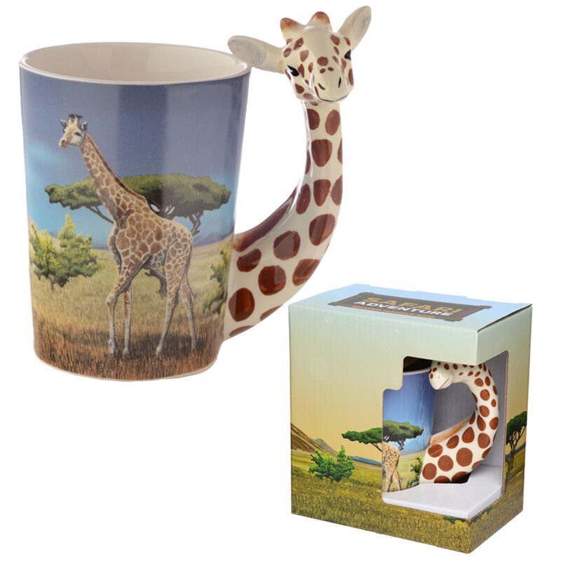 Keramikbecher mit Giraffengriff