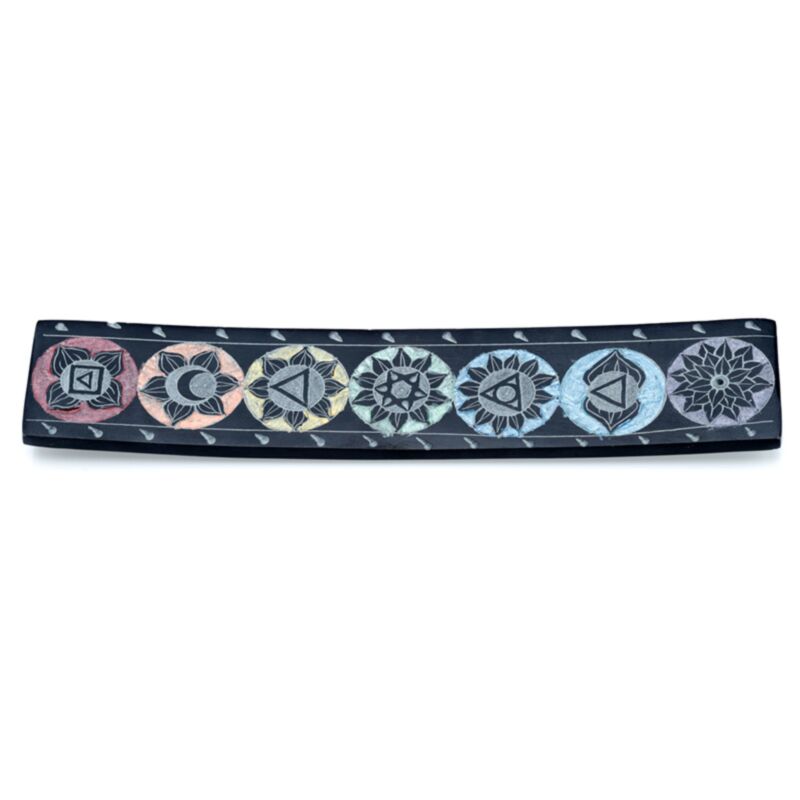 Chakra-Räucherstäbchenhalter aus Speckstein