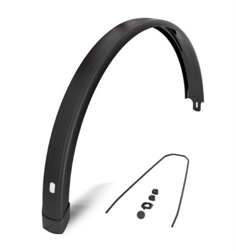 Eurofender Kotflügel hinten Tempo quadratisch 28 Zoll 65m - schwarz