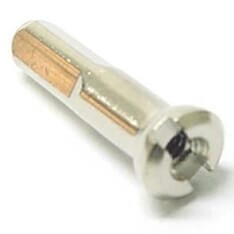 Sapim Speichennippel 14 Polyax 16mm Silber Messing (100Stk)