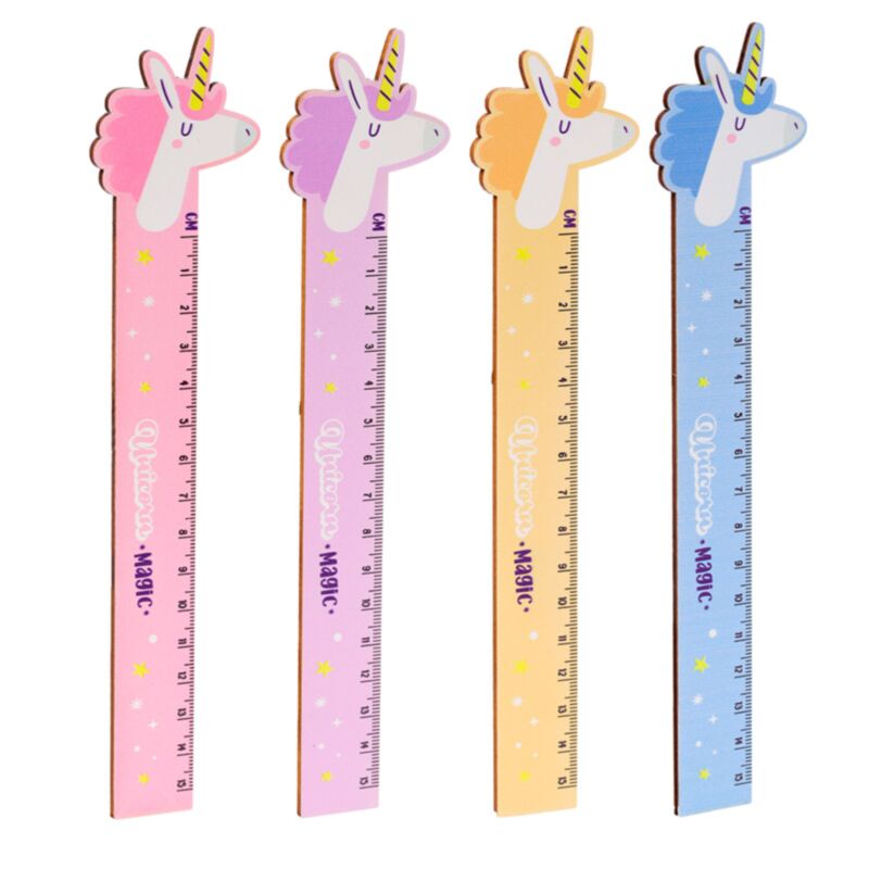 Einhorn-Magie-Holzlineal 15 cm