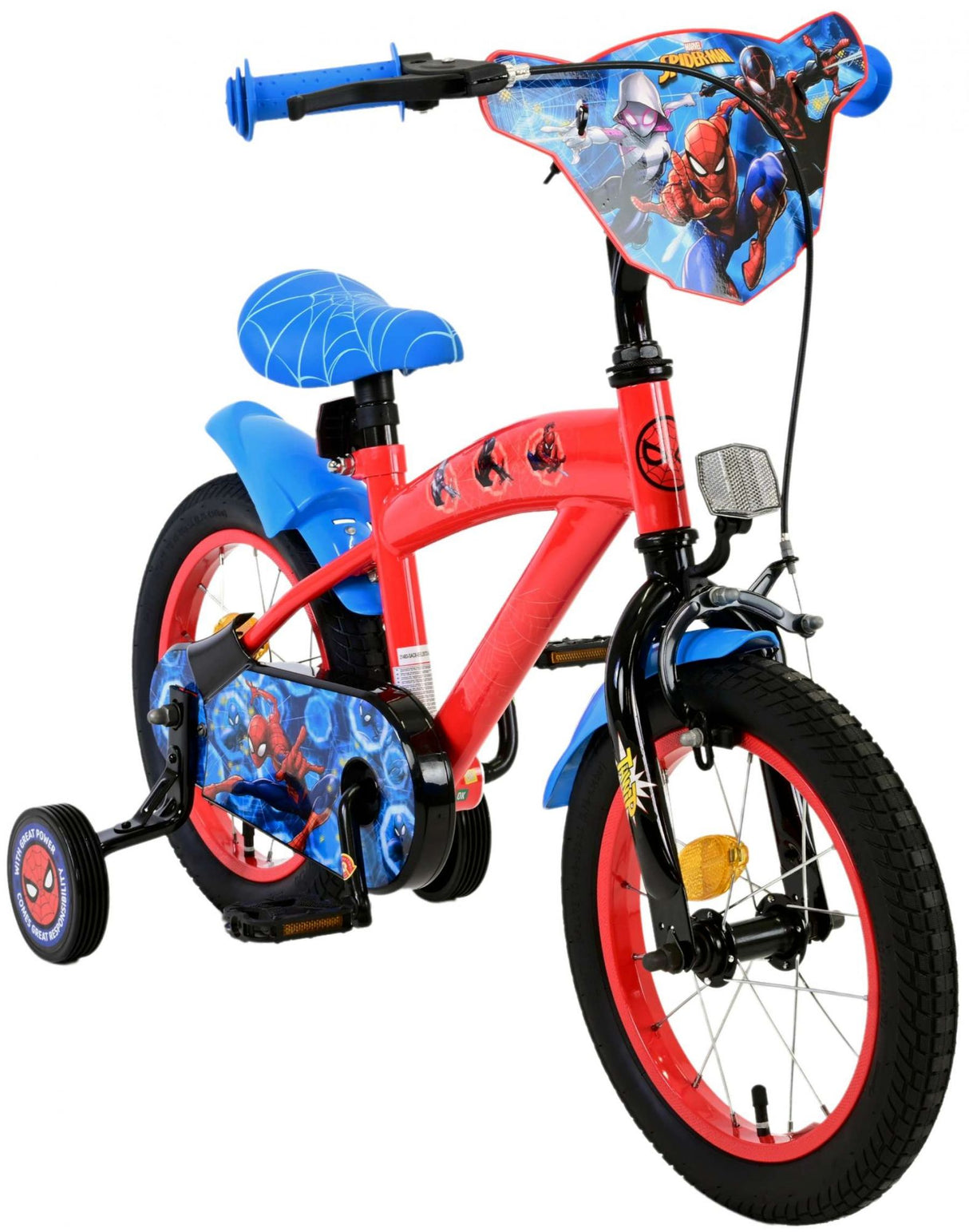 Spiderman Marvel Spider - Man Kinderbike - Jungen - 14 Zoll - Rotblau