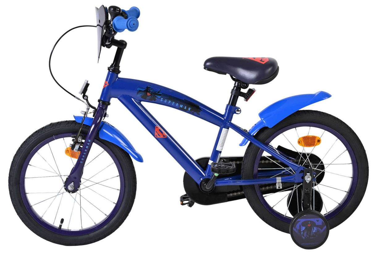 Superman Kinderfahrrad - Jungen - 16 Zoll - Blau