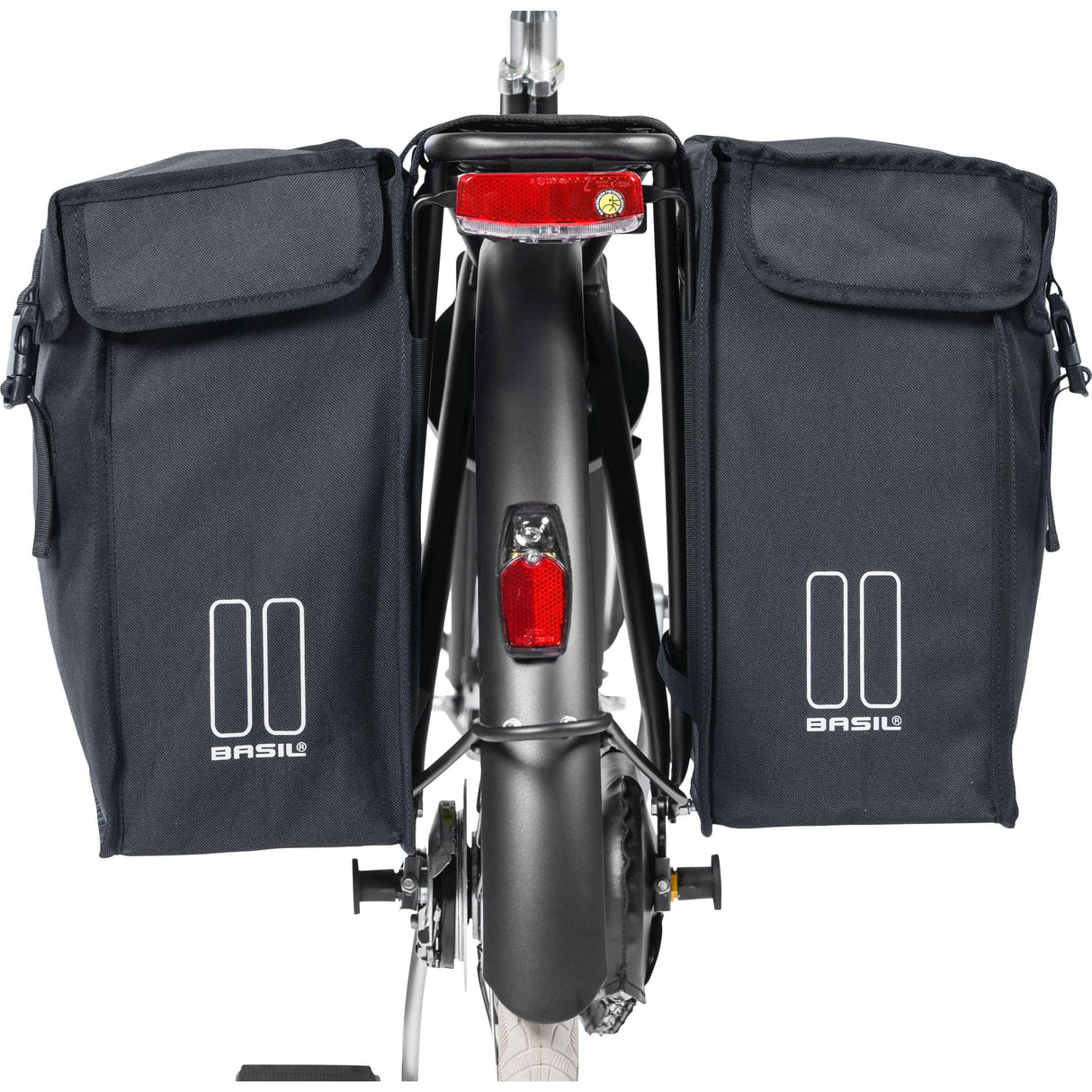 Basil mara xxl Doppelfahrradbeutel - 47L - Ladies Herens - City City - Schwarz