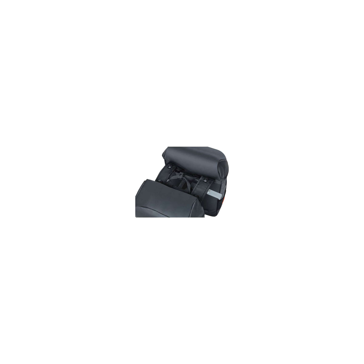 Basil Doppelte Fahrradtasche Miles Plane Mik 34 Liter 13 x 25 x 37 cm – Schwarz Orange
