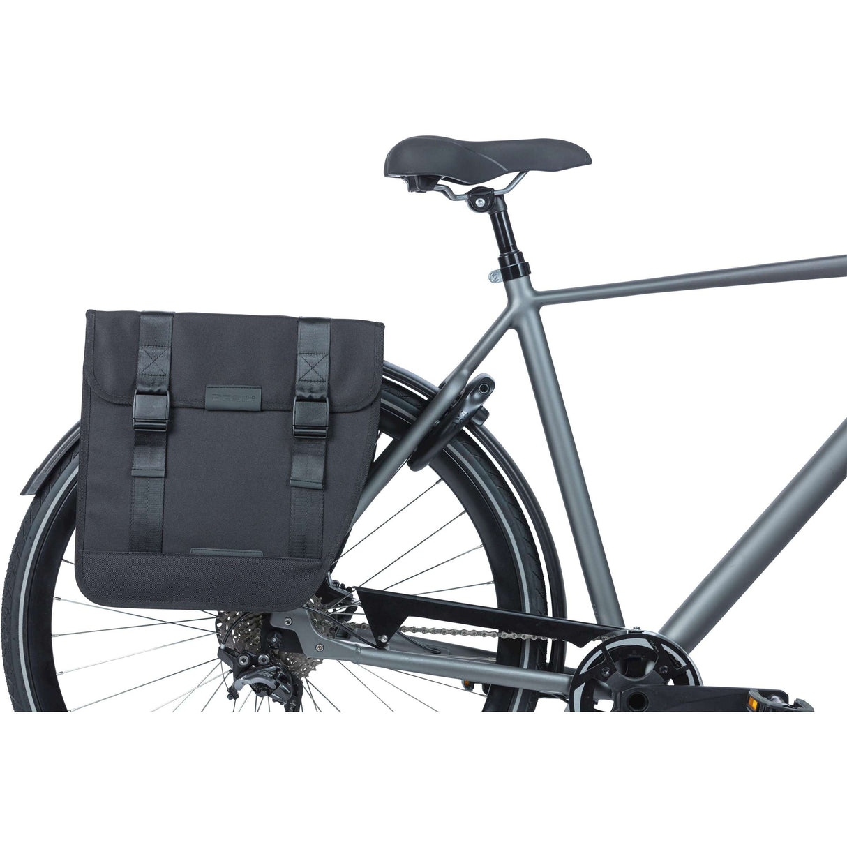 Basilikum -Tour Doppelfahrradbeutel schwarz 35L
