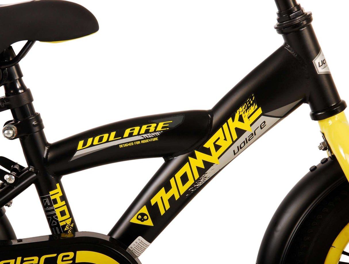 Volare Thombike Kinderbike - Jungen - 12 Zoll - Schwarzgelb