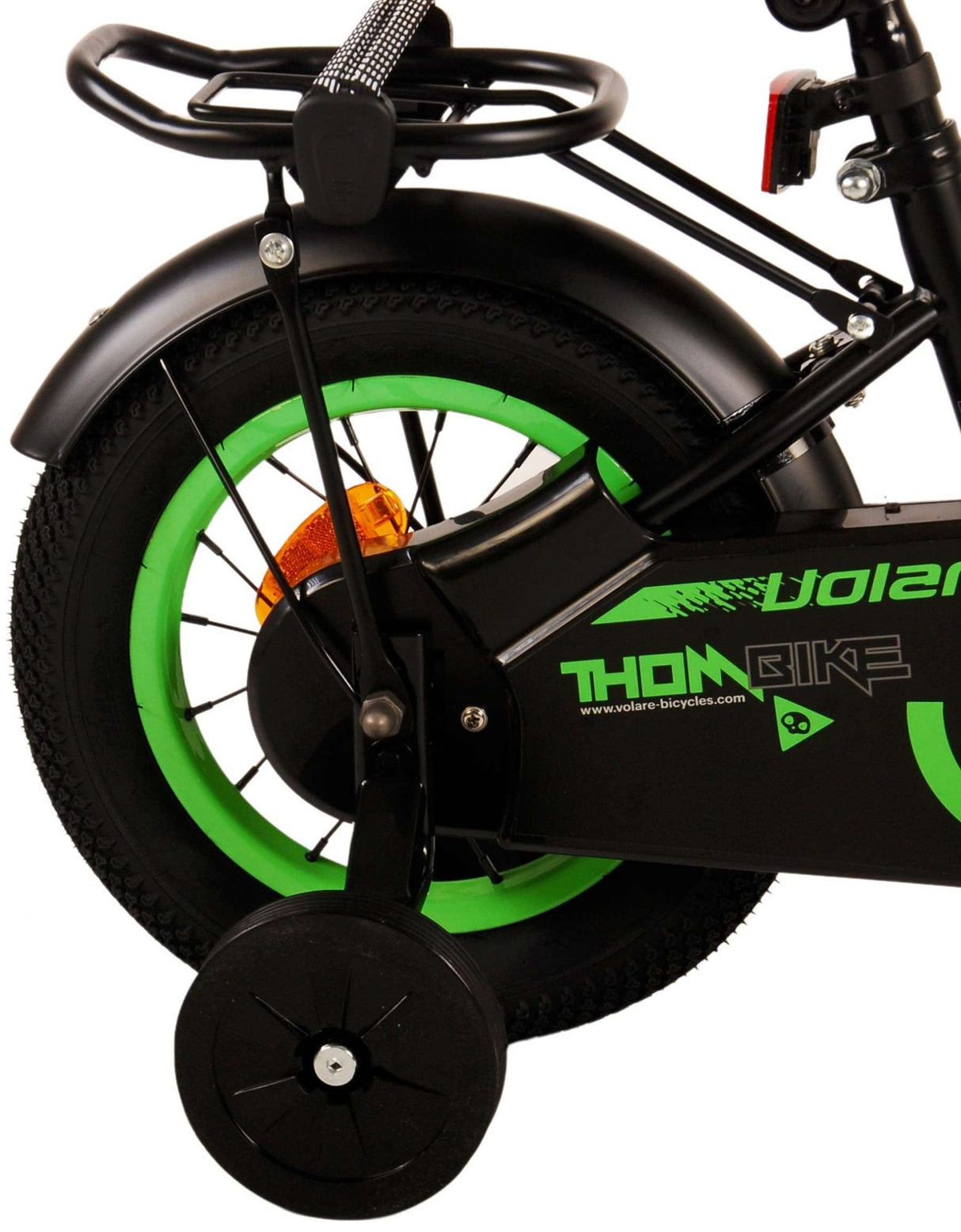 Volare Thombike Children's Bicycle - Jungen - 12 Zoll - schwarzes Grün
