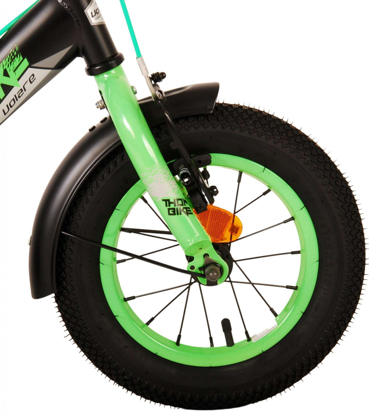 Volare Thombike Kinderbike Jungen 12 Zoll schwarzgrün zwei Handbremsen