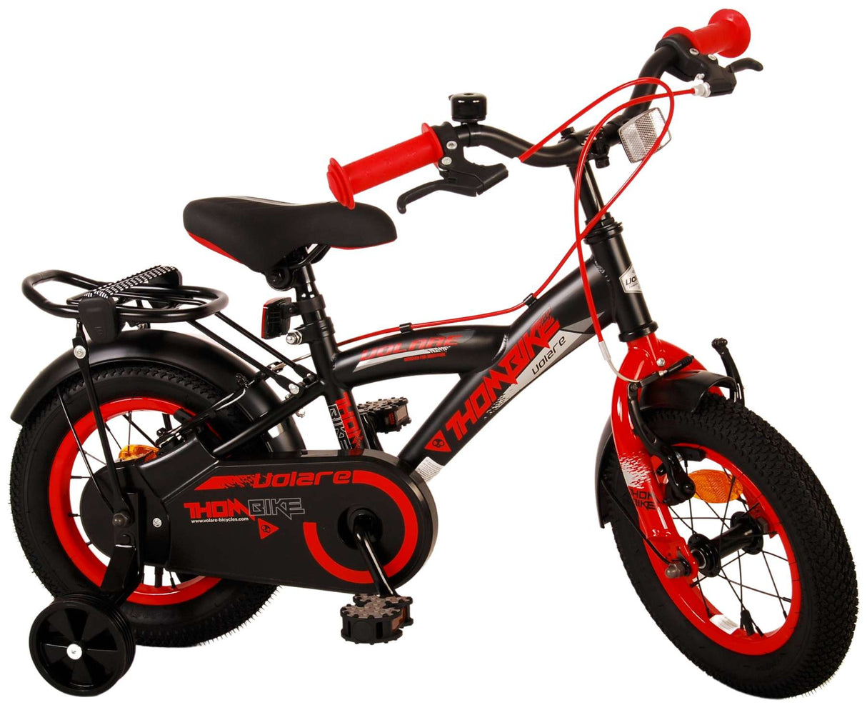 Volare Thombike Kinderbike Jungen 12 Zoll schwarz rote zwei Handbremsen