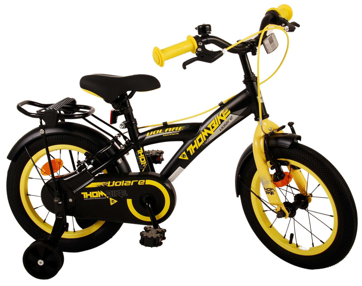 Volare Thombike Kinderbike Jungen 14 Zoll schwarz gelb zwei Handbremsen