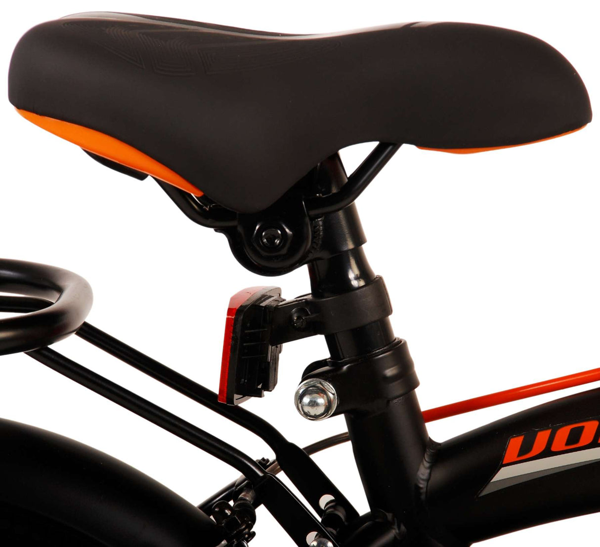 Volare Thombike Children's Bike Boys 14 Zoll schwarz orange zwei Handbremsen
