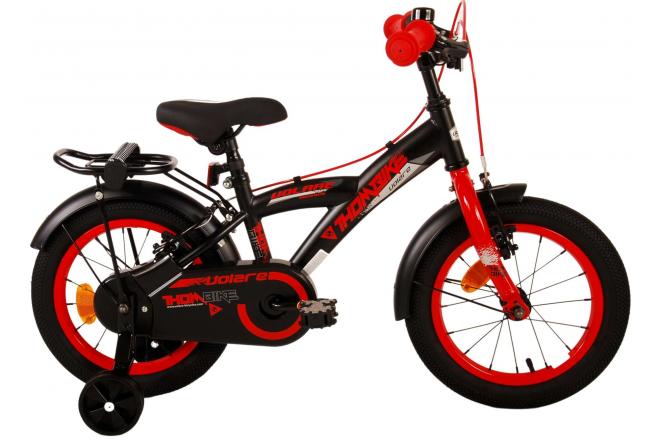 Volare Thombike Kinderbike Jungen 14 Zoll schwarz rote zwei Handbremsen