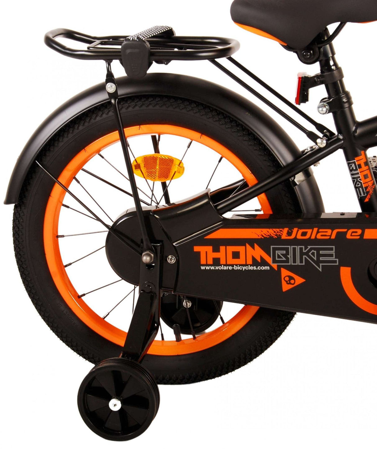 Volare Thombike Children's Bicycle - Jungen - 16 Zoll - Schwarzorange
