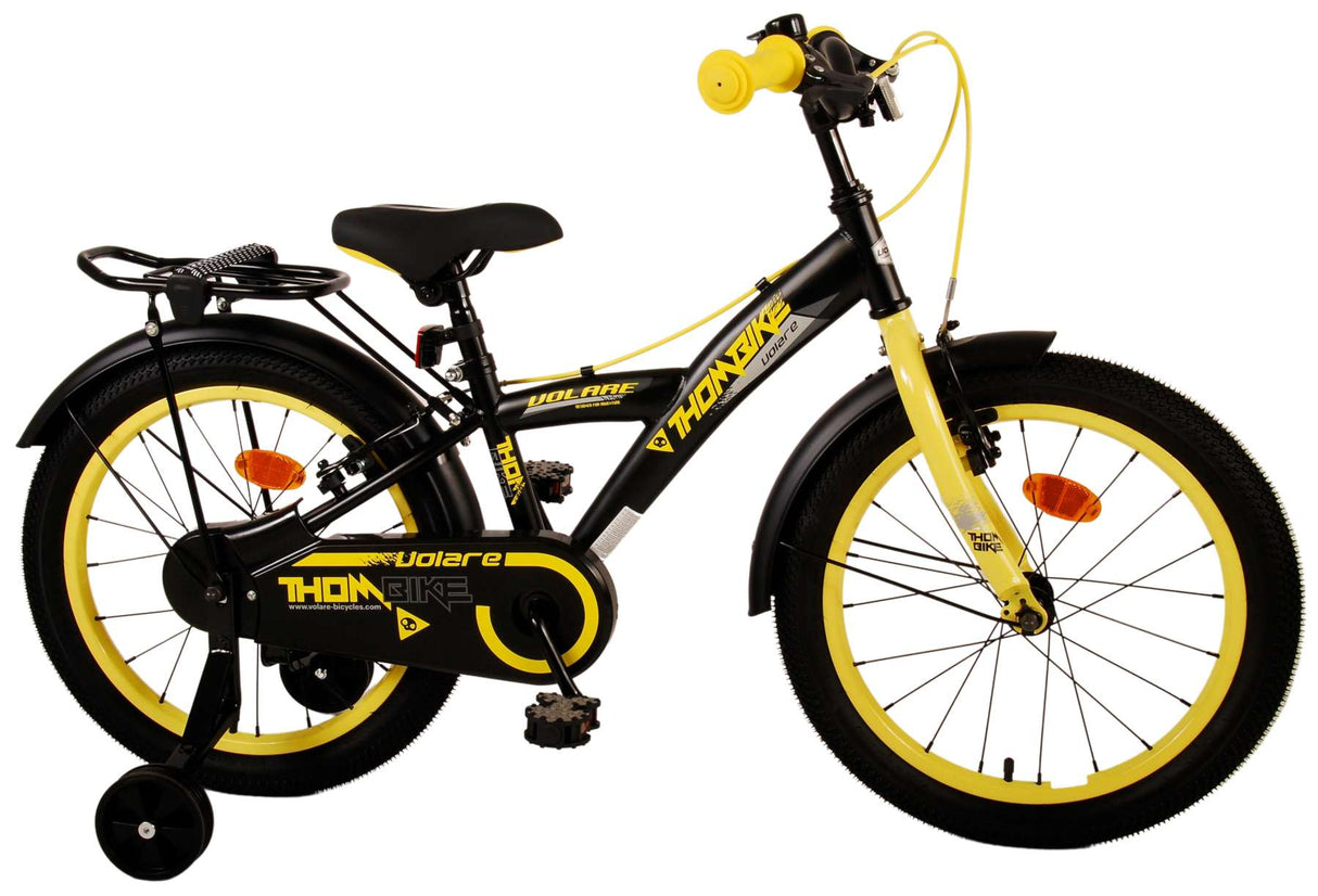 Volare Thombike Kinderbike Jungen 18 Zoll schwarz gelb zwei Handbremsen