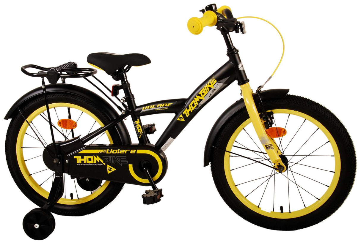 Volare Thombike Kinderrad Jungen 18 Zoll schwarz gelb