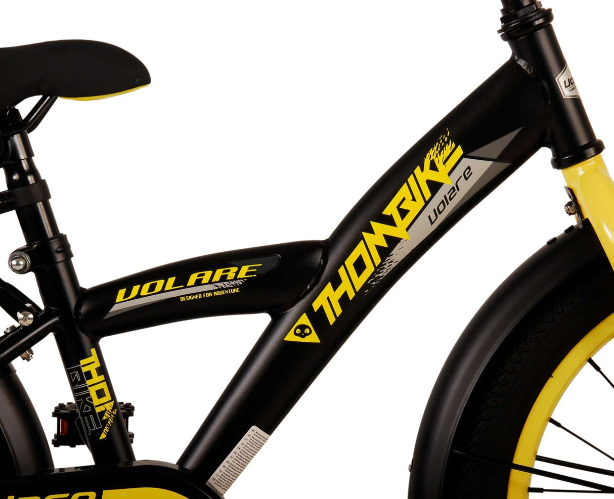 Volare Thombike Kinderrad Jungen 18 Zoll schwarz gelb