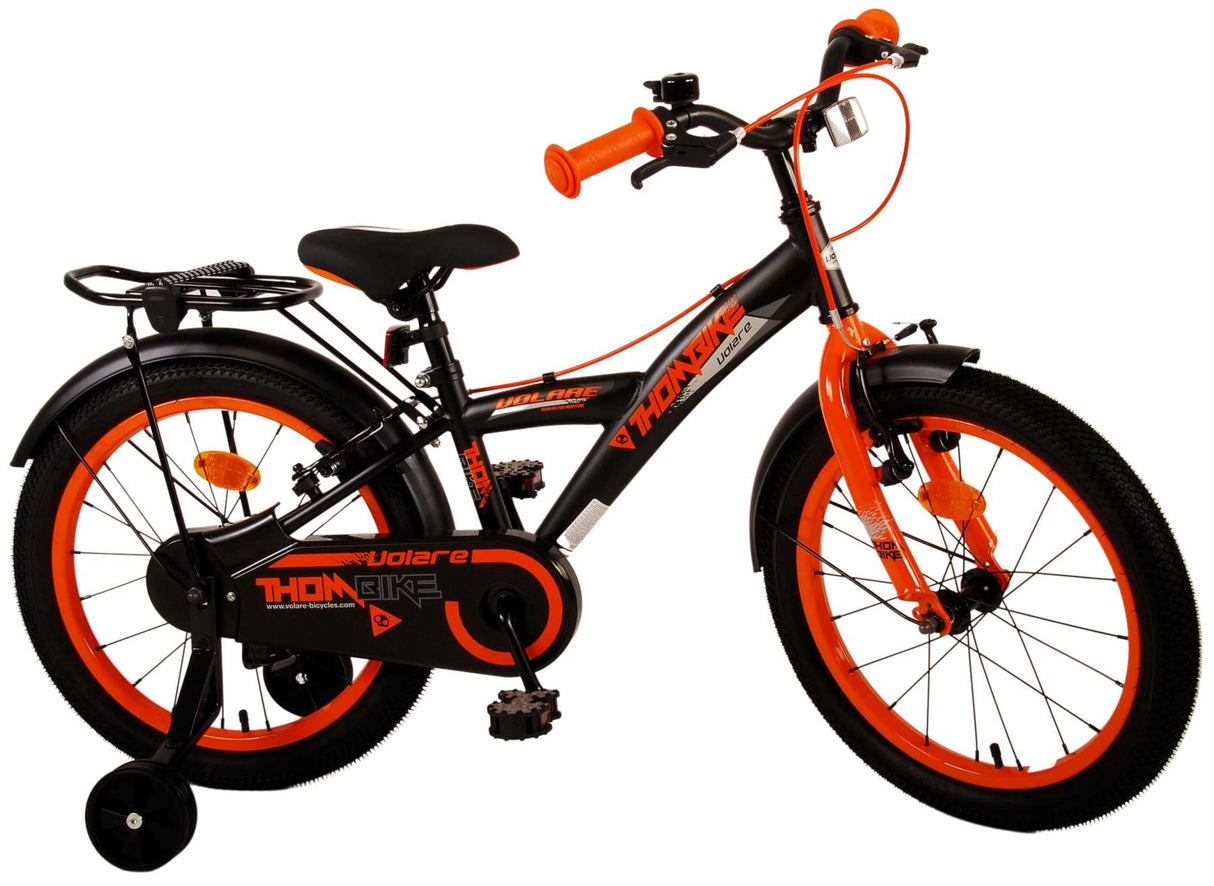Volare Thombike Kinderbike Jungen 18 Zoll Schwarz Orange Zwei Handbremsen