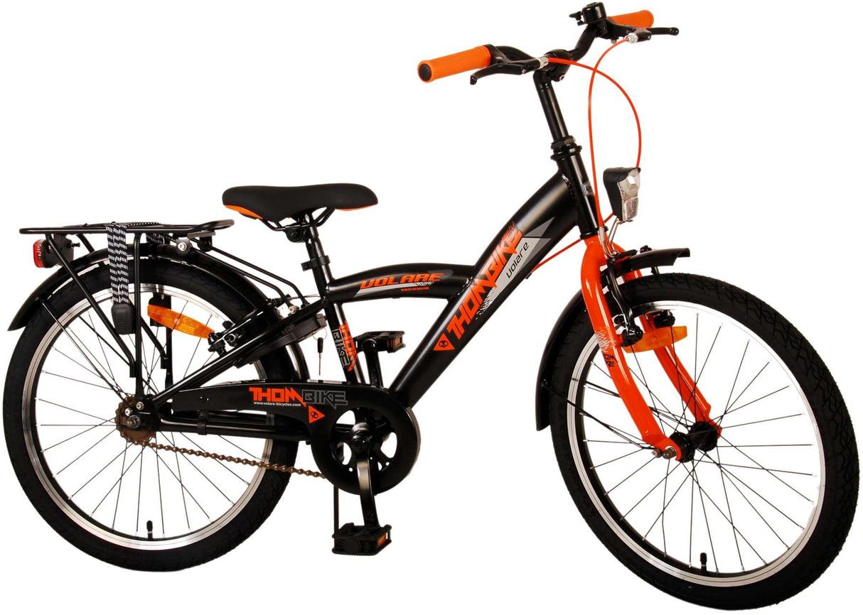 Volare Thombike Kinderbike - Jungen - 20 Zoll - Schwarzorange - Zwei Handbremsen