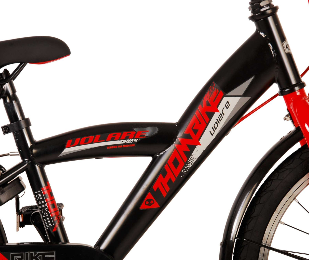 Volare Thombike Kinderbike Jungen 20 Zoll schwarz rote zwei Handbremsen