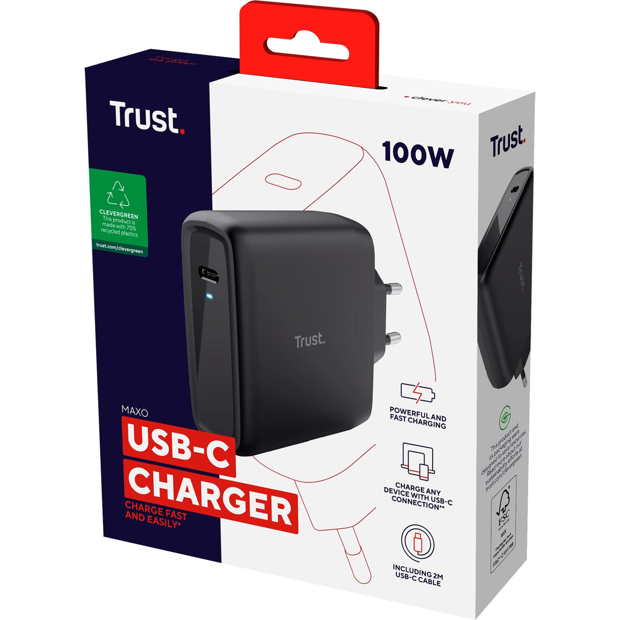 Vertrauen Sie Maxo USB-C-Ladegerät von 100 W.